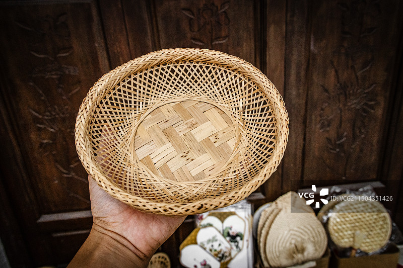 中国传统竹编器具图片素材