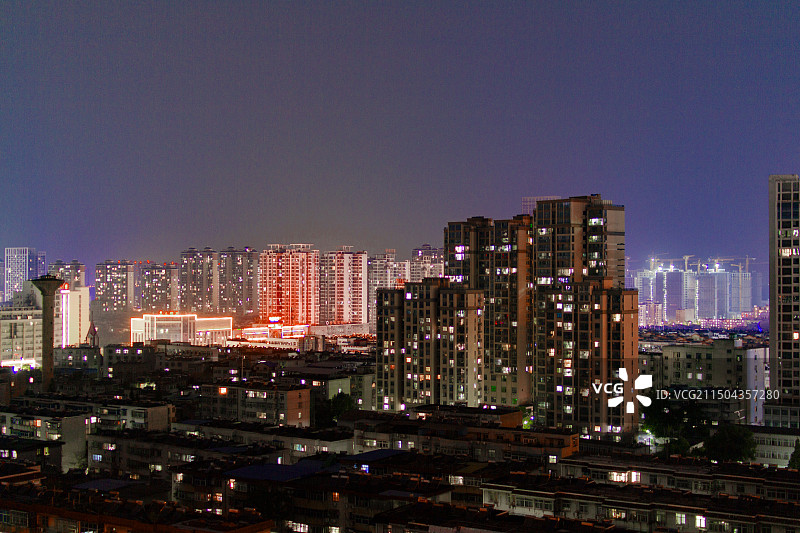 淮南城市夜景图片素材