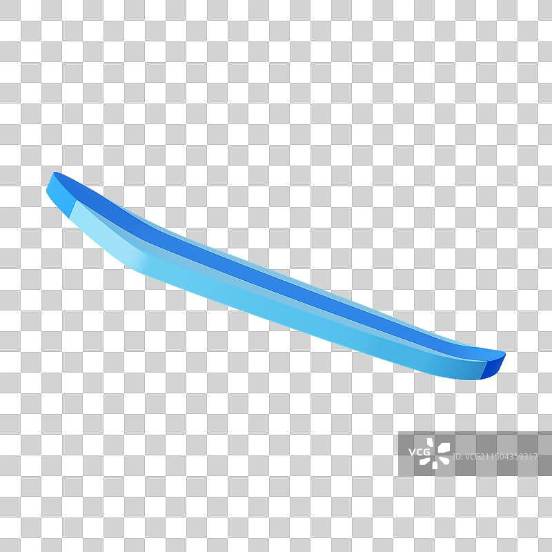 3D立体卡通冲浪板免抠元素图片素材