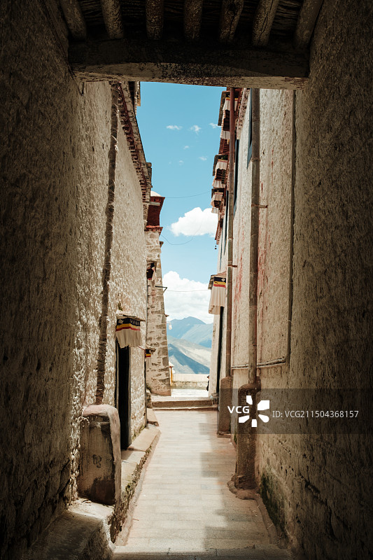 世界最大的寺庙——拉萨哲蚌寺图片素材