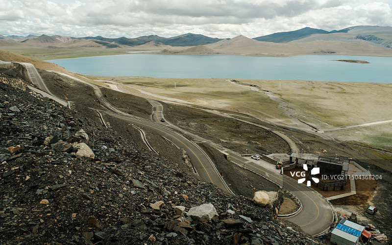俯瞰西藏圣湖——拿日雍措图片素材