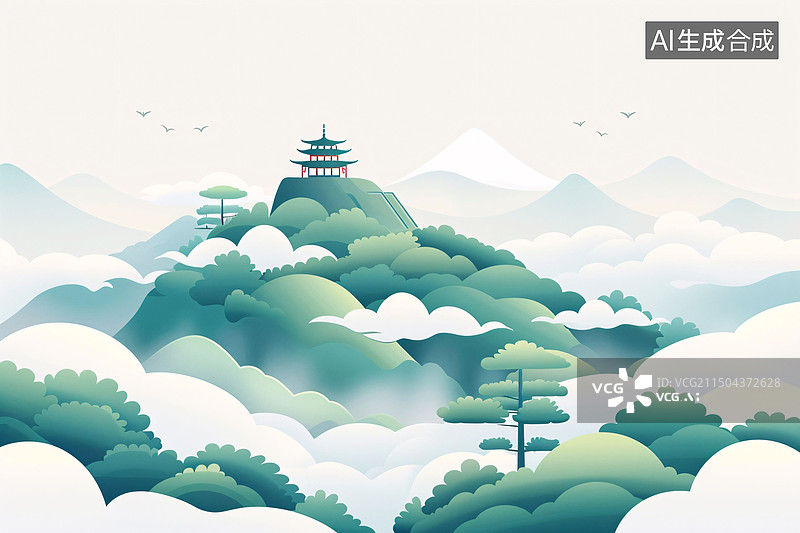 【AI数字艺术】植物生长树木枝叶茂盛保护地球成长概念背景图片素材