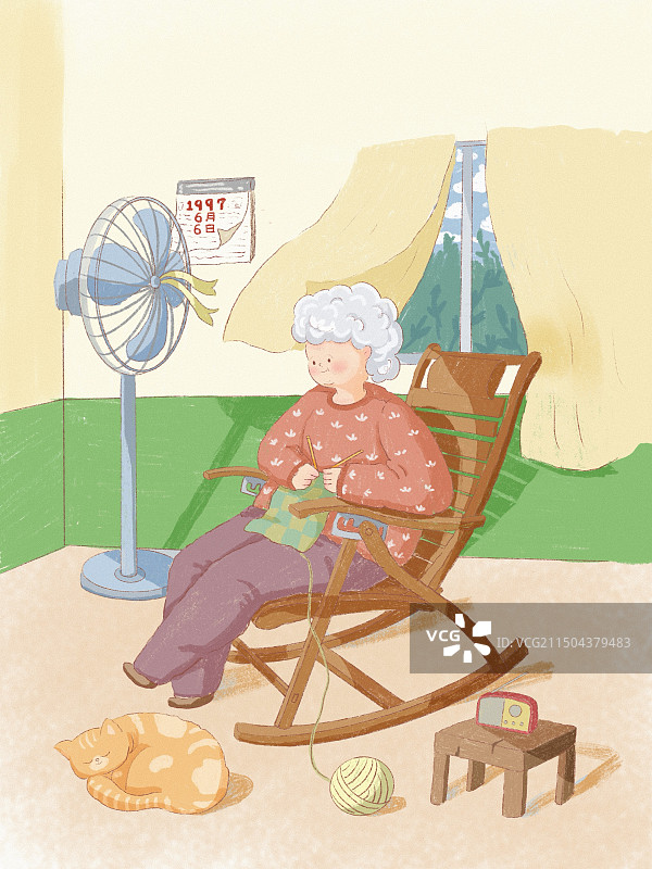 《外婆》图片素材