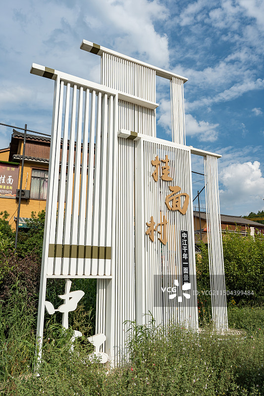 四川德阳中江县挂面村图片素材