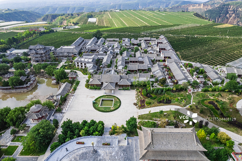 山西省临汾市乡宁县戎子酒庄景观图片素材