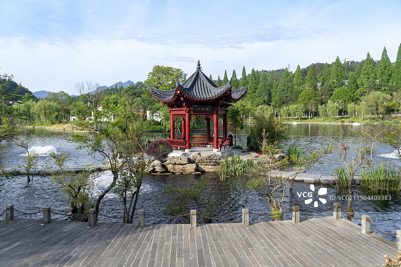 井冈山挹翠湖公园图片素材