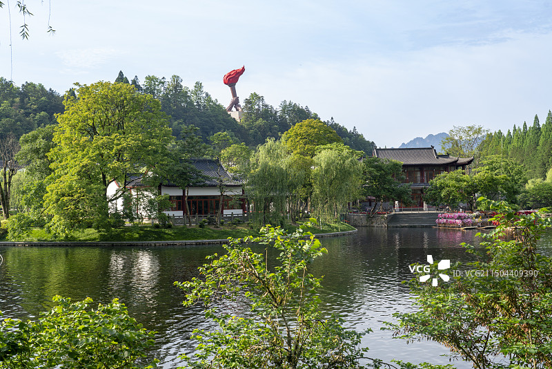 井冈山挹翠湖公园图片素材