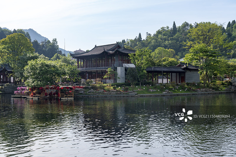 井冈山挹翠湖公园图片素材