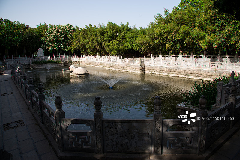 太昊陵庙，位于河南省周口市淮阳区中华太昊伏羲始祖圣地旅游区，全国重点文物保护单位图片素材