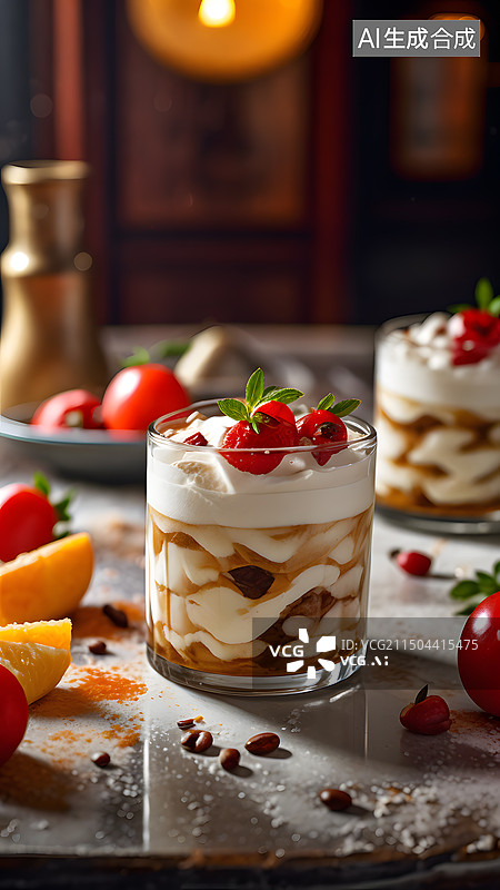 【AI数字艺术】蛋糕 提拉米苏图片素材