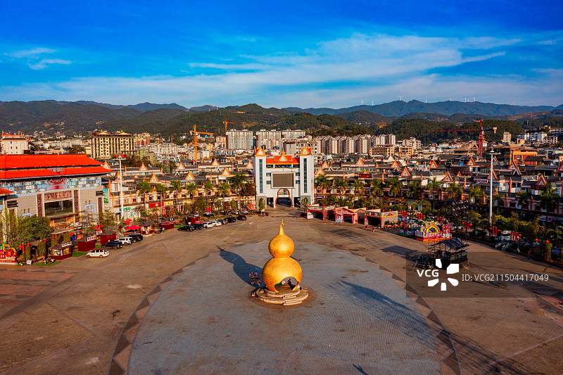 澜沧拉祜族自治县牡帕密帕葫芦广场图片素材