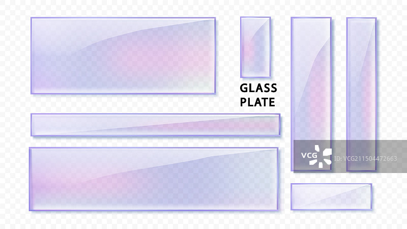 彩色反光水晶玻璃盘图片素材