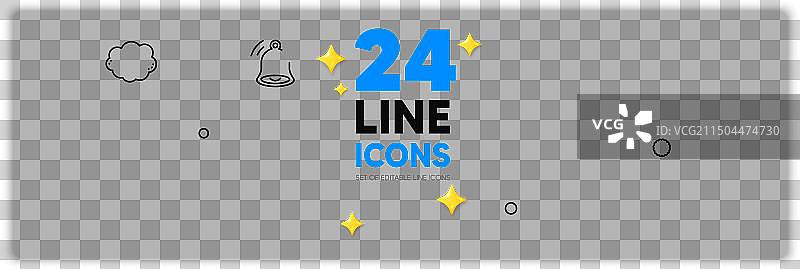 图表检查瑜伽线条图标合集图片素材