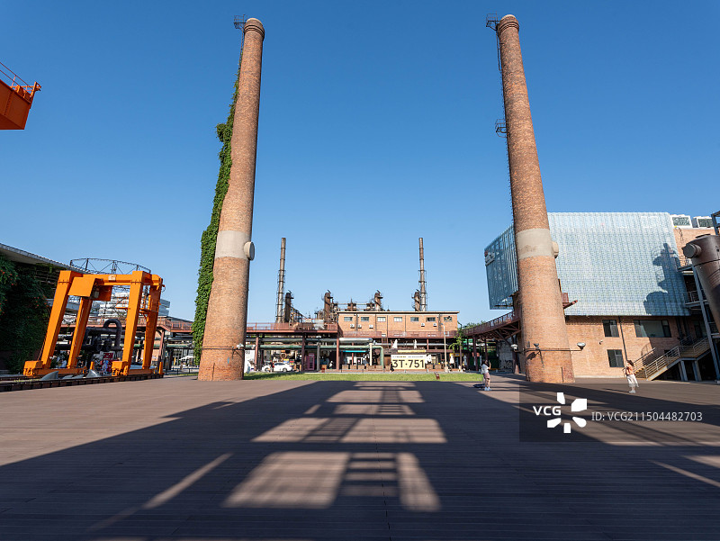 北京751艺术区正东煤气厂798艺术区国营七五一厂图片素材