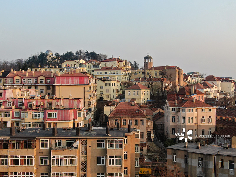 青岛老城，青岛里院图片素材