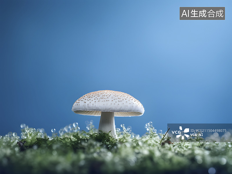 【AI数字艺术】发光的蘑菇图片素材