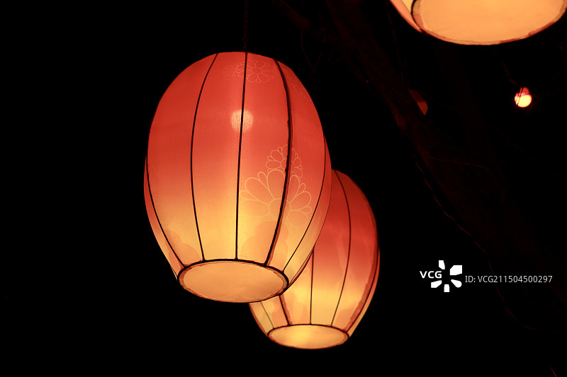 中国灯笼，花灯节图片素材