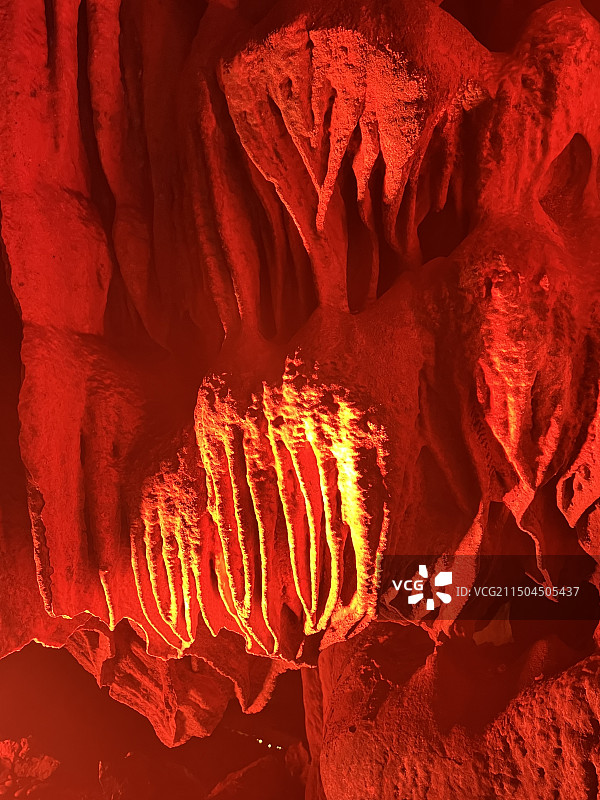 杭州灵山景区钟乳石溶洞仙桥洞图片素材