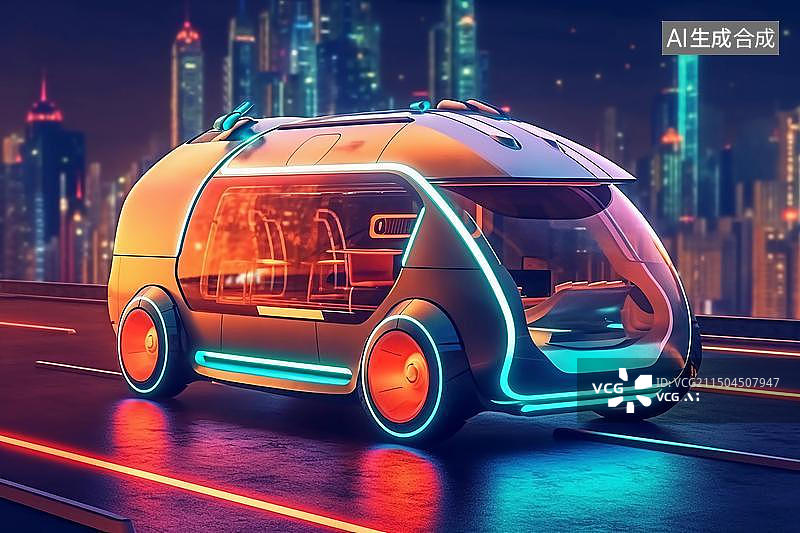 【AI数字艺术】配图：新能源车图片素材
