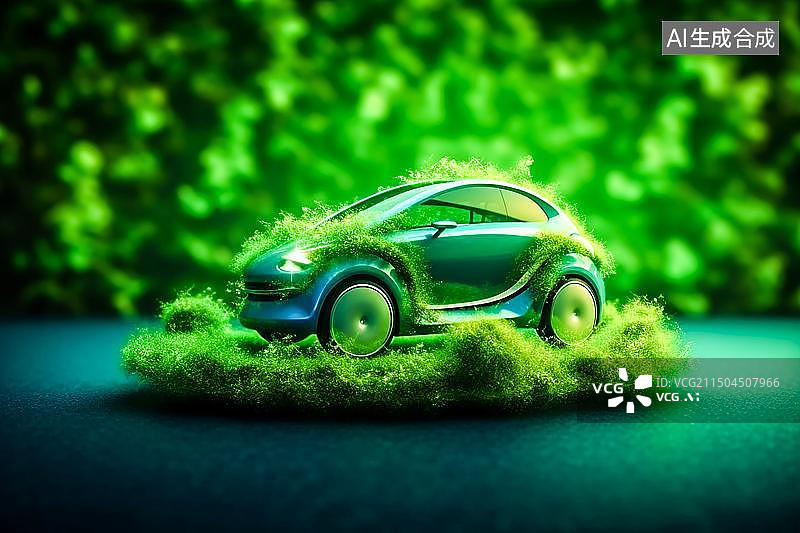 【AI数字艺术】配图：新能源车图片素材