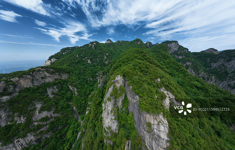 陕西西安蓝田县秦岭王顺山玉皇顶景区图片素材