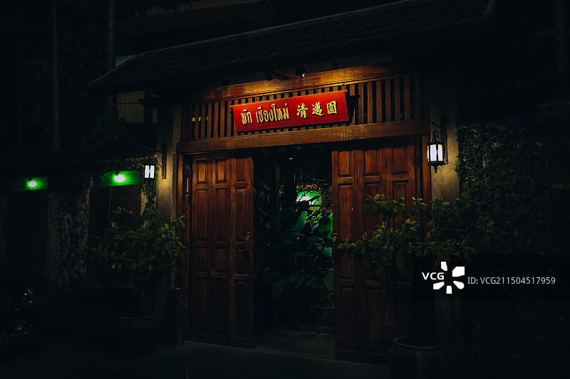 泰国清迈古城景点图片素材