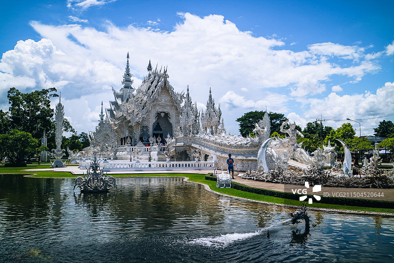 泰国黑白庙图片素材