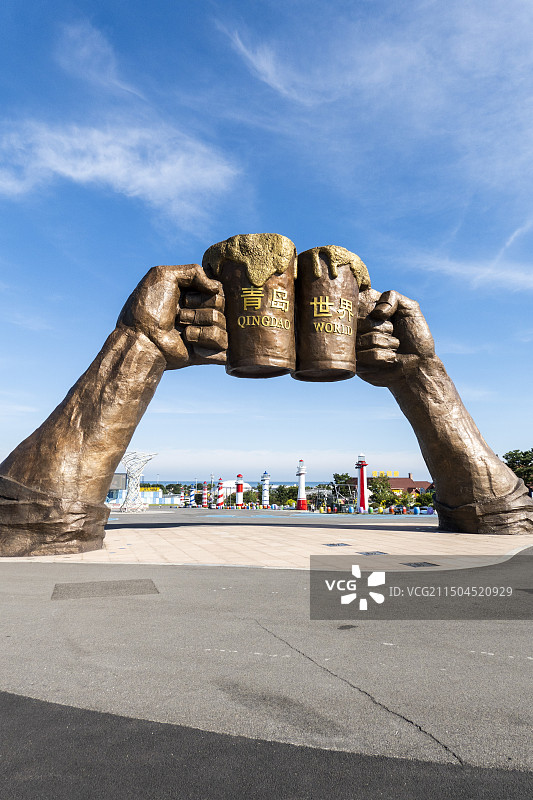 青岛金沙滩啤酒城图片素材