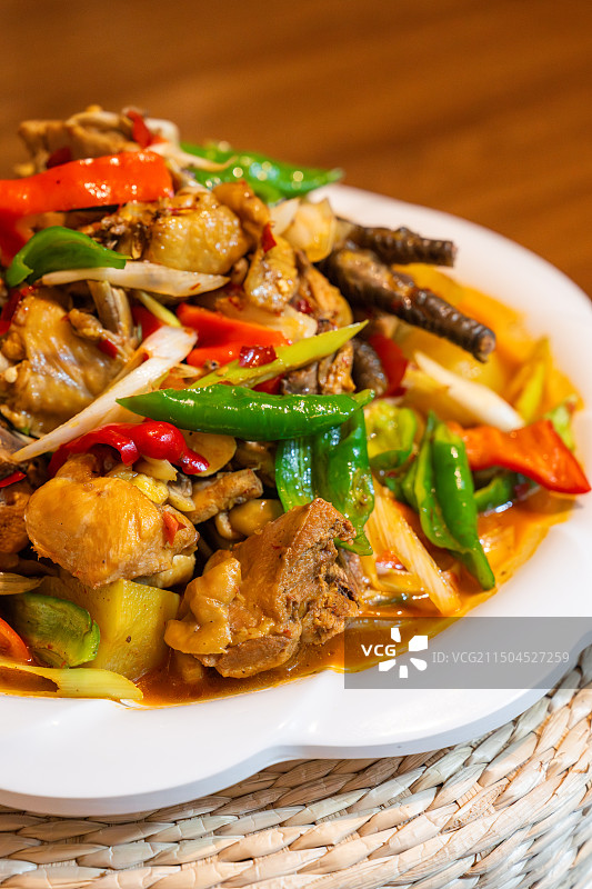 新疆大盘鸡图片素材