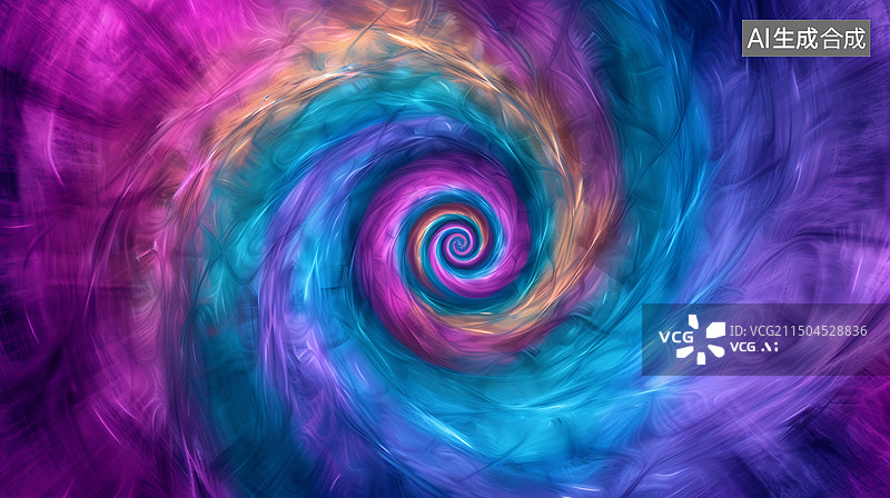 【AI数字艺术】迷幻色彩晕染漩涡扎染纹理背景图片素材