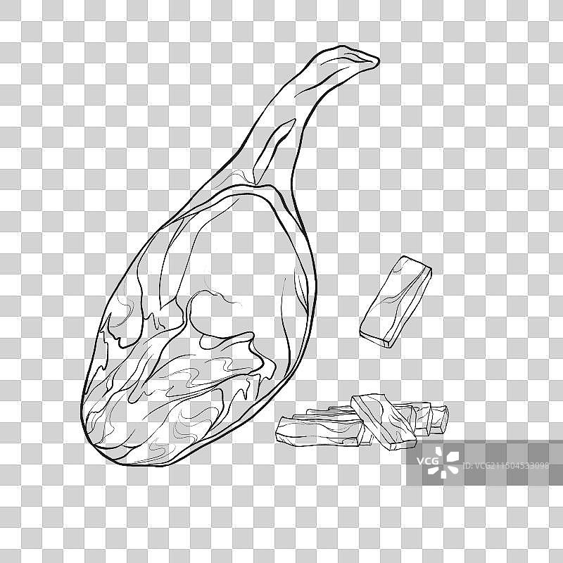 中国传统美食浙江菜金华火腿图片素材
