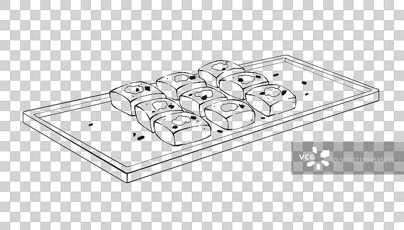 中国传统美食徽菜徽州毛豆腐图片素材