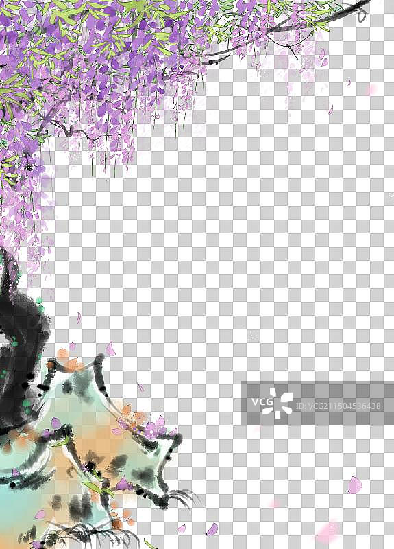 二十四节气水墨风仕女系列图免抠元素-如梦令2图片素材