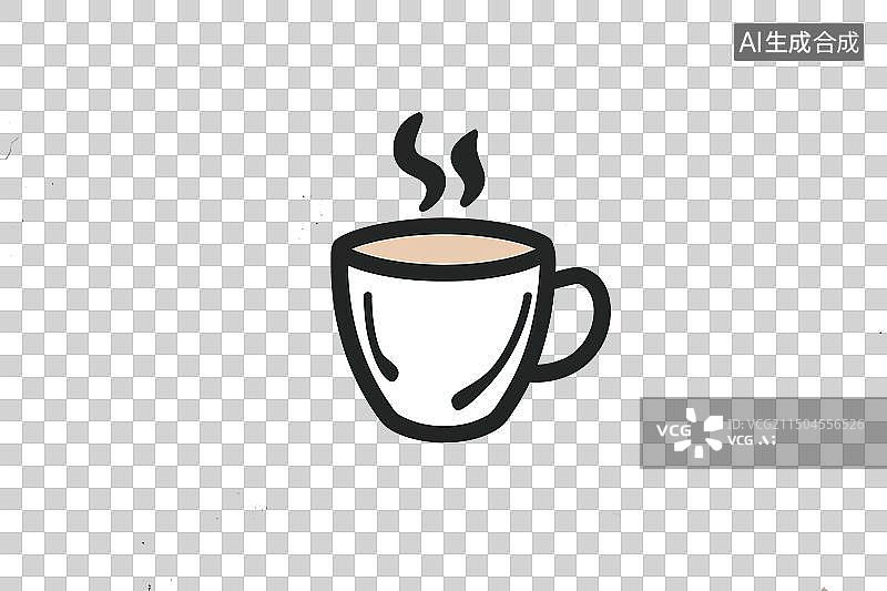 【AI数字艺术】热茶杯咖啡杯的特写镜头图片素材