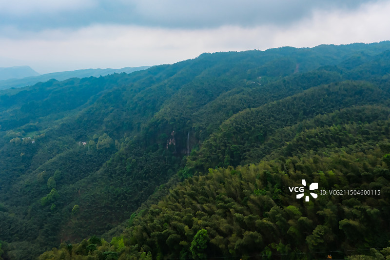中国四川省宜宾市蜀南竹海景区，蜀南竹海观海楼片区风光，国家五A级景区，避暑天堂，观海楼图片素材