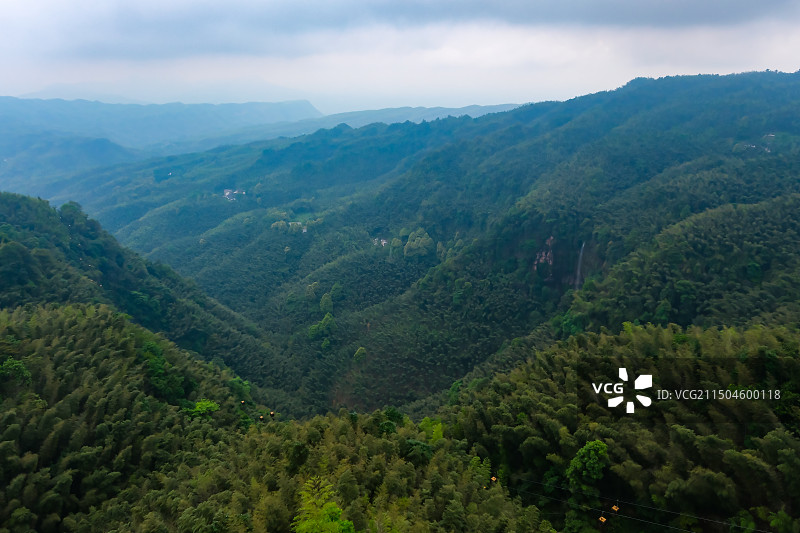 中国四川省宜宾市蜀南竹海景区，蜀南竹海观海楼片区风光，国家五A级景区，避暑天堂，观海楼图片素材