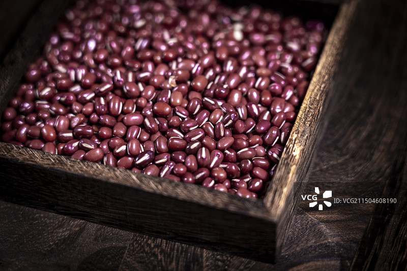 中国传统五谷杂粮粗粮绿豆红豆大米糙米图片素材