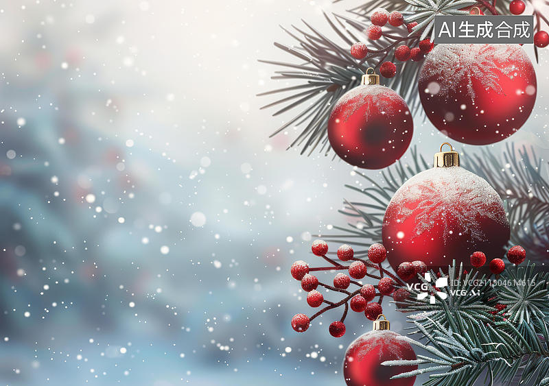 【AI数字艺术】圣诞装饰的AI图片图片素材
