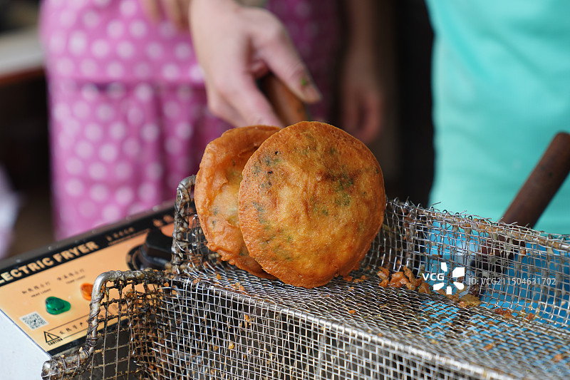 福建宁德霞浦特色小吃海蛎饼图片素材