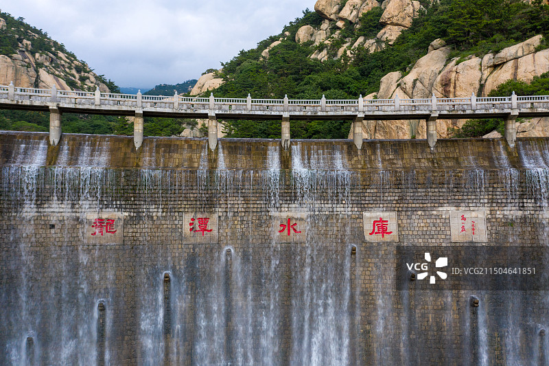 青岛崂山，崂山龙潭水库图片素材