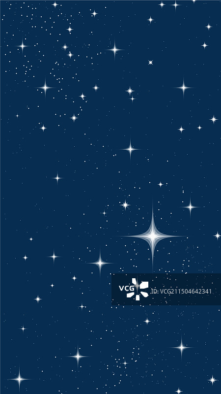 扁平风星空竖版背景图片素材