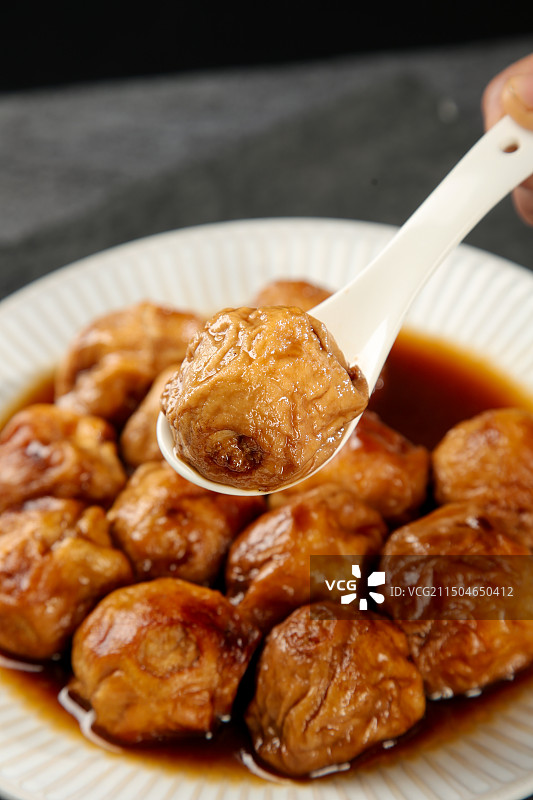 油面筋酿肉图片素材