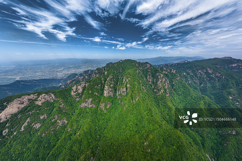 陕西西安蓝田县秦岭王顺山玉皇顶景区图片素材