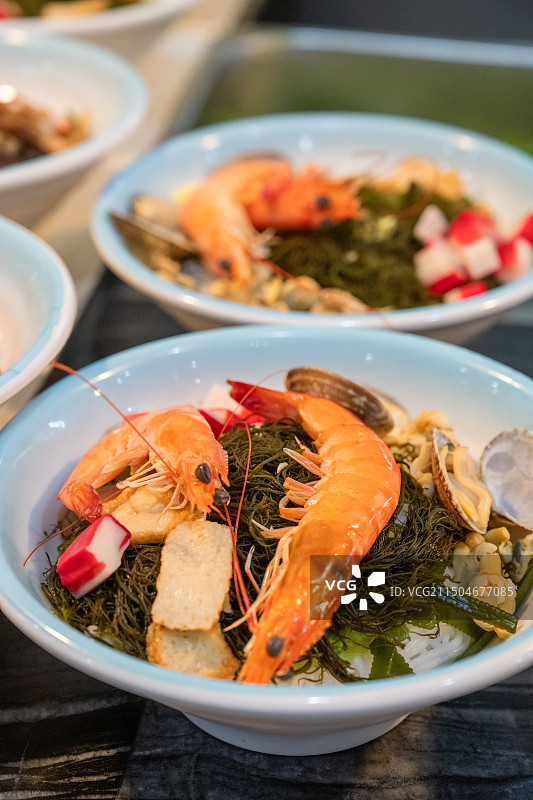 海南传统老爸茶特色小吃海鲜糟粕醋图片素材