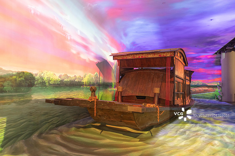 嘉兴南湖革命纪念馆红船图片素材