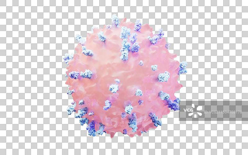生物淋巴细胞三维渲染图片素材