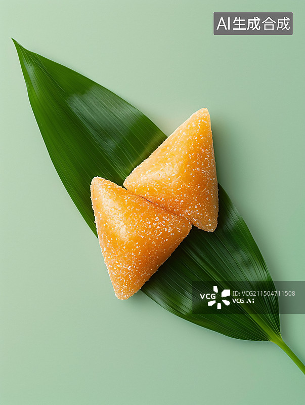 【AI数字艺术】端午节透明彩色水晶粽子图片素材