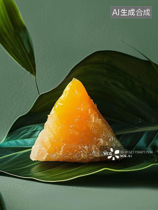 【AI数字艺术】端午节透明彩色水晶粽子图片素材