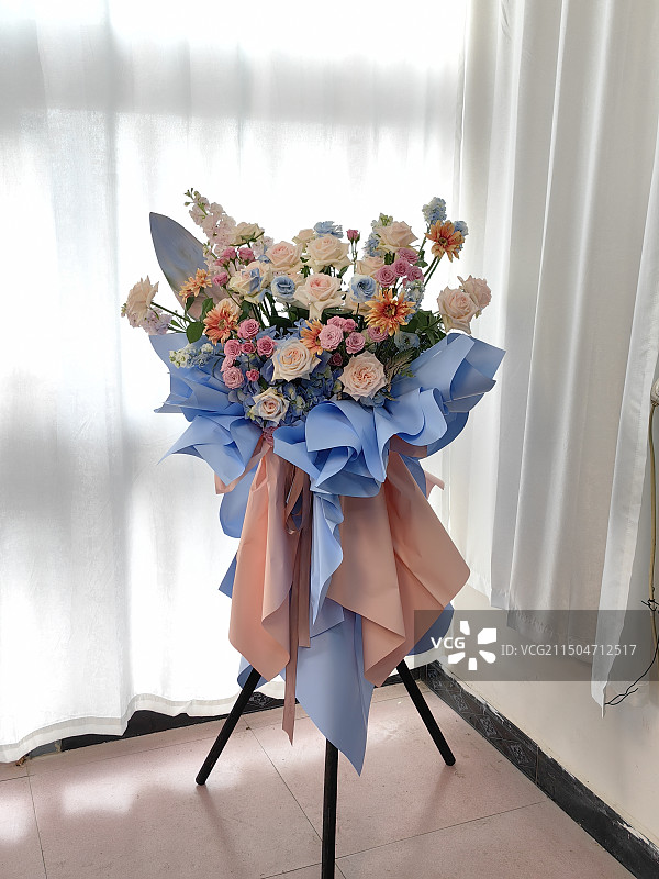 创意庆典花篮图片素材