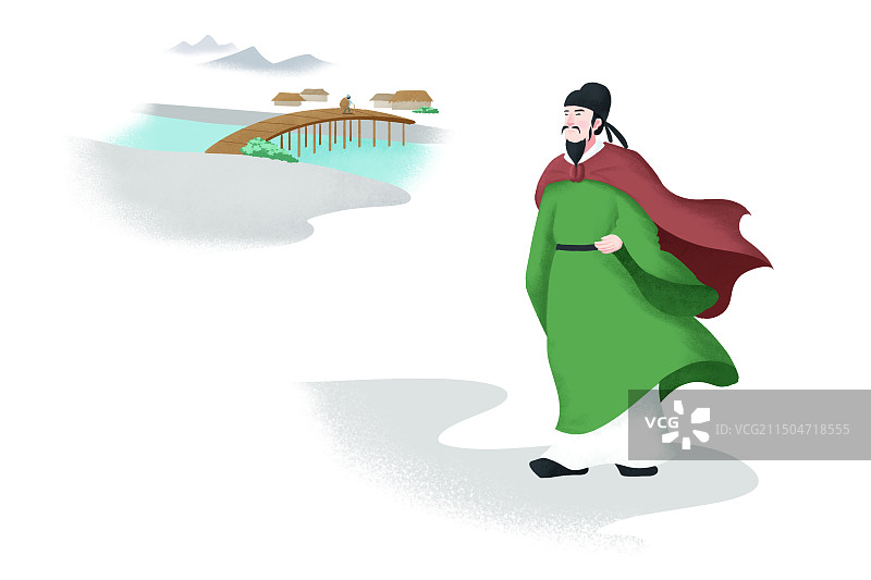 古代诗人杜牧图片素材